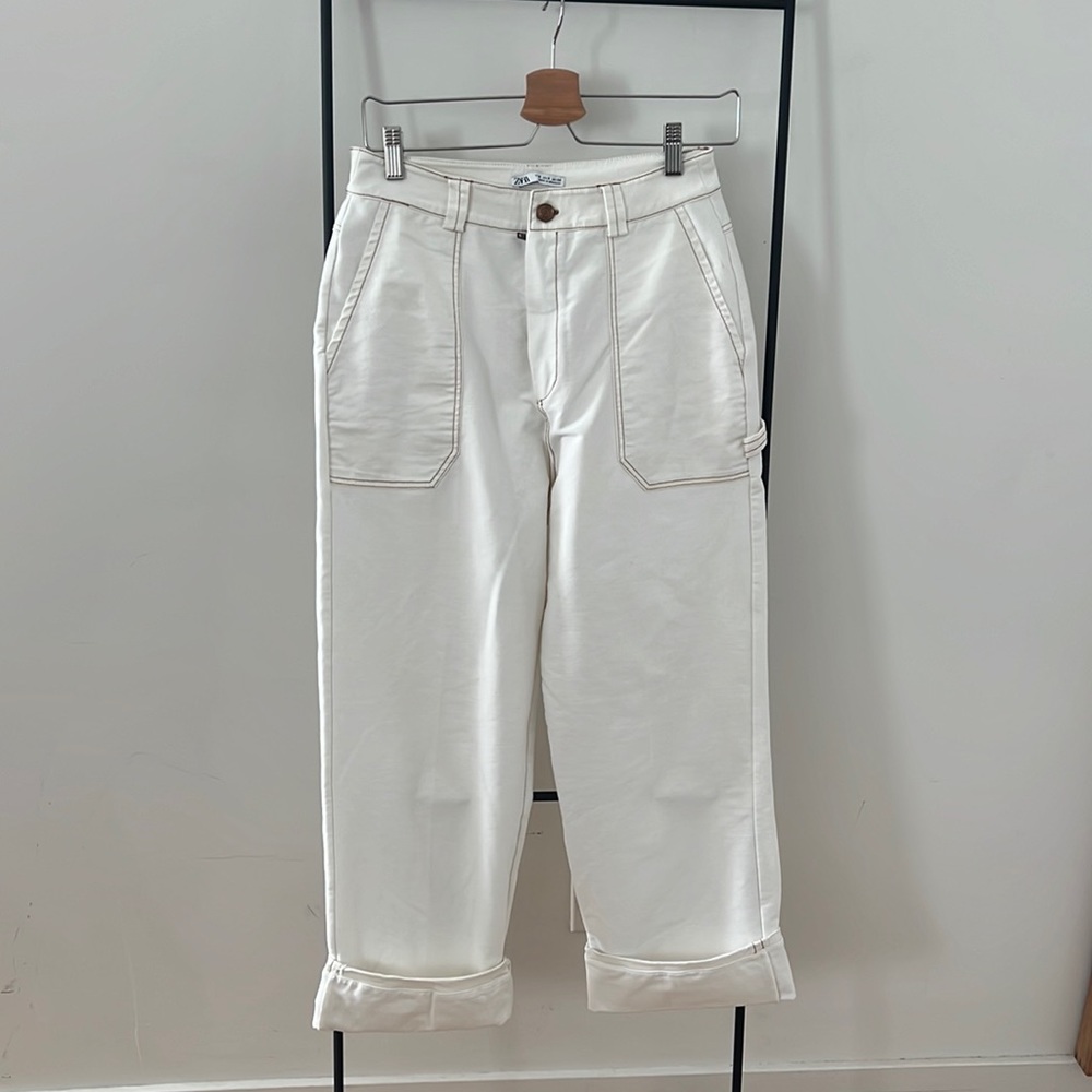 ZARA white pants